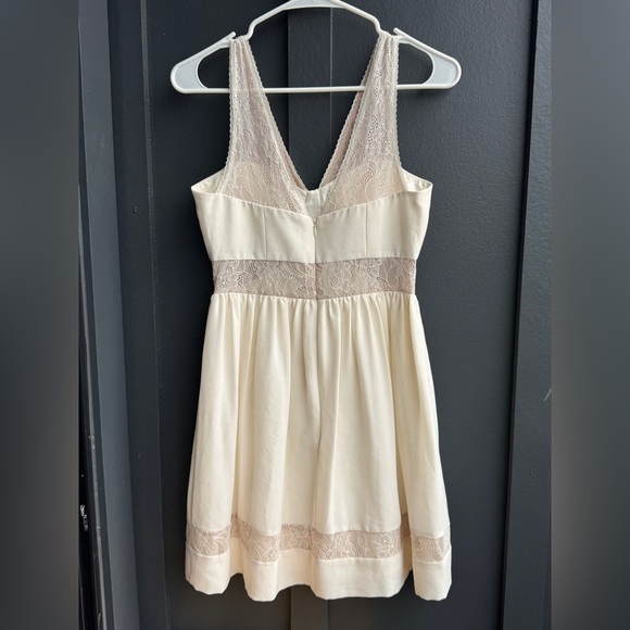 Max & Cleo Cream Lace Mini Dress - Picture 8 of 14